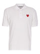 Comme Des Garçons Play White Polo