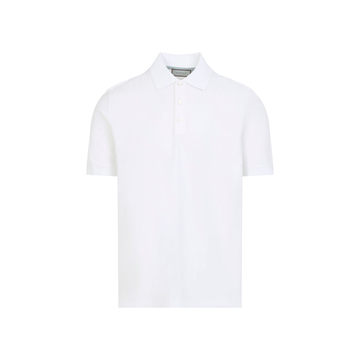 Canali White Cotton T-Shirt