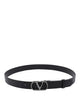 Valentino Garavani Black Vlogo Signature Belt