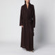 The Andamane Vika Dark Brown Mohair Maxi Cardigan