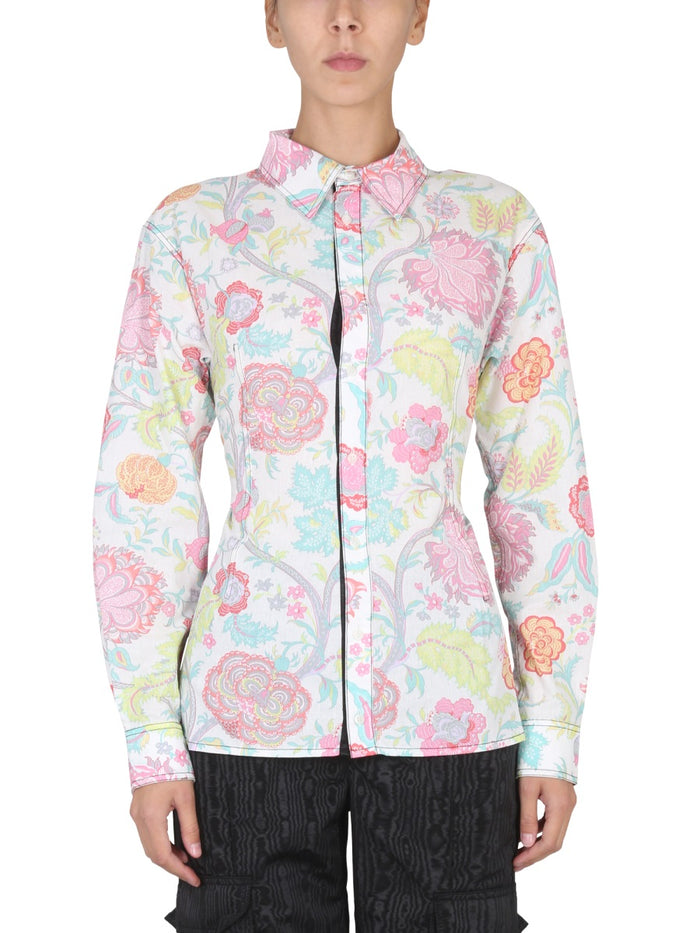 Marine Serre Floral Print Shirt