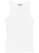 Ganni Bright White Cotton Tank Top