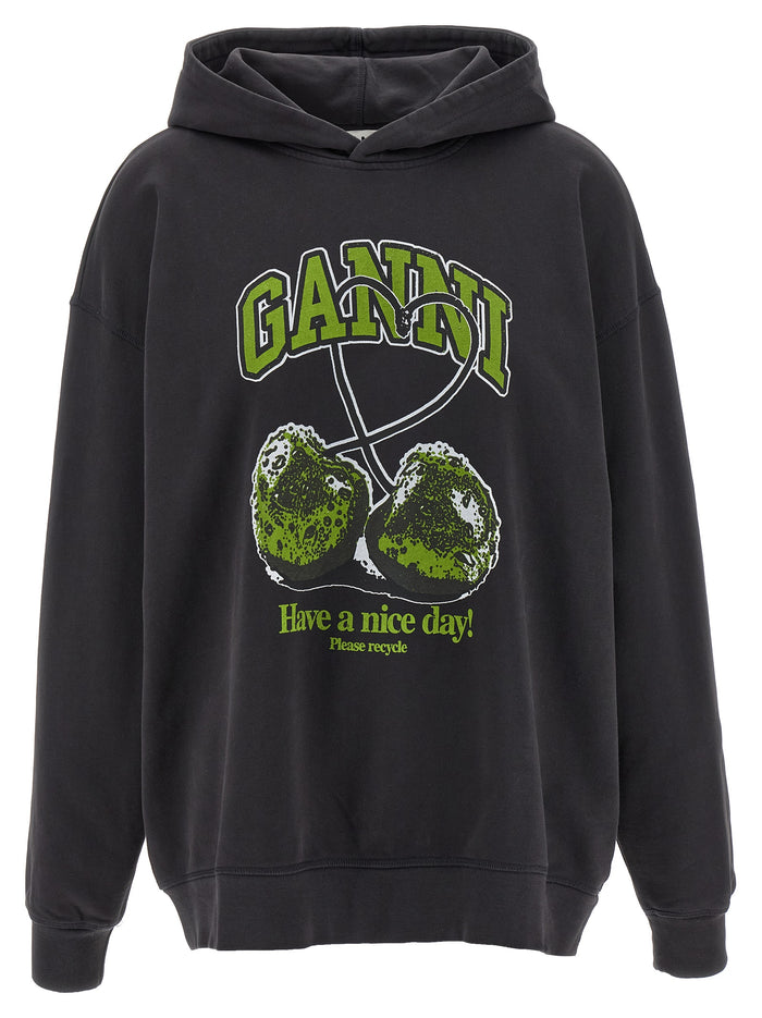 Ganni 'Basic Jersey Cherry' Hoodie