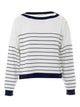 Liu Jo White And Blue Sweater