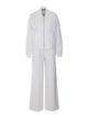 Liu Jo White Logo Jumpsuit