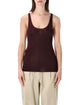 The Frankie Shop The Frankie Shop Rivo Knit Tank Top - Burgundy