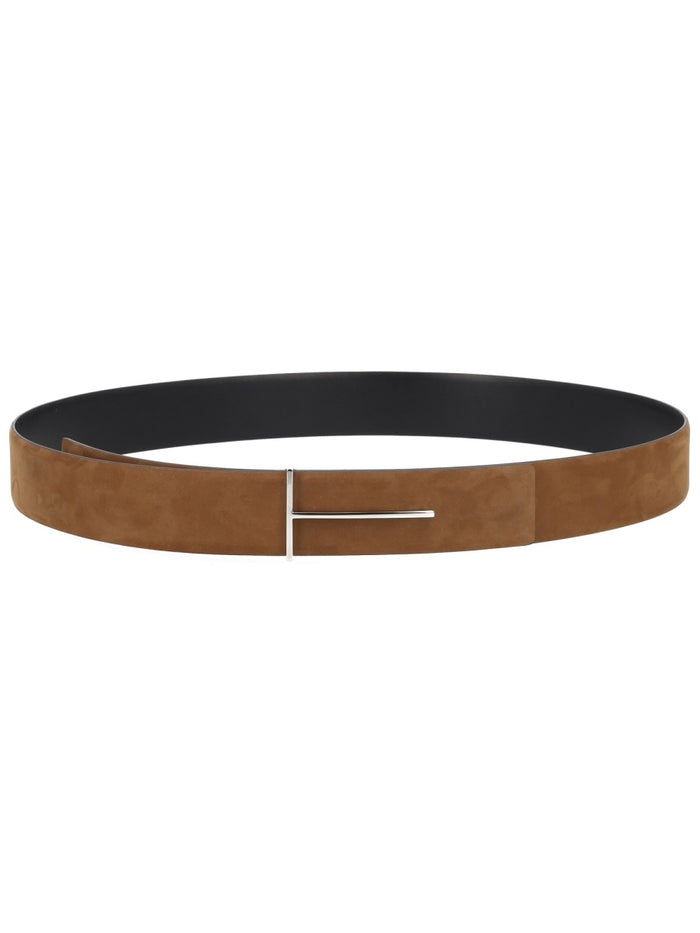 Tom Ford Beige Leather Belt