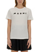 Marni Cotton Tshirt With Logo