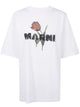 Marni White Cotton Knit T-Shirts