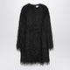 Loulou Studio Black Tina Fringed Dress
