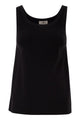 Elisabetta Franchi Knitted Top With Shiny Viscose Stripes