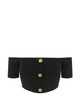 Elisabetta Franchi Elisabetta Franchi Button Cropped Knit Top