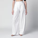 The Latest Axel Pleated Wideleg Cotton Trousers In White