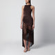 The Andamane Marisol Sleeveless Maxi Dress In Jersey, Dark Brown