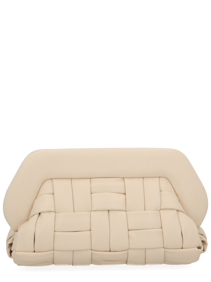 Themoirè White Recycled Material Clutch