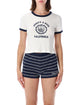 Sporty & Rich Sporty & Rich California Emblem Ringer T-Shirt - White Blue
