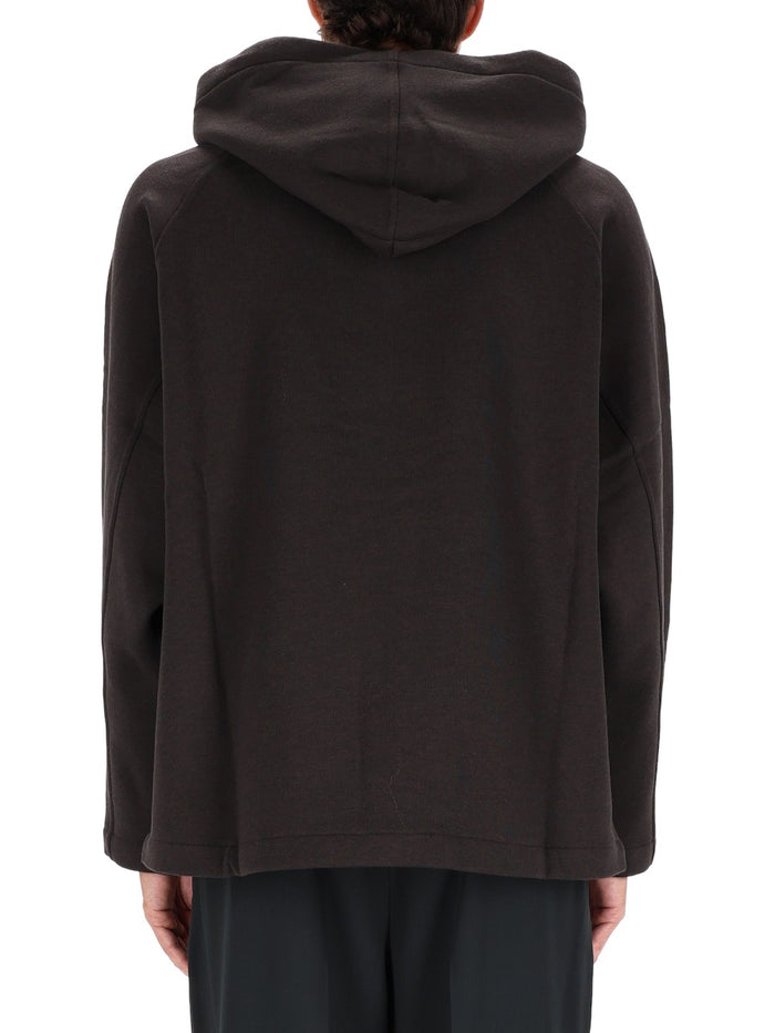 Lemaire Grey Wool-Cotton Sweatshirt