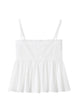 Jacquemus White Traversin Top With Ruffle