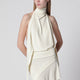 Francesco Murano White Backless Top