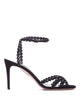 Aquazzura Tequila Black Suede Sandals