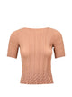 Herno Tan Leather Cotton Tee Shirt