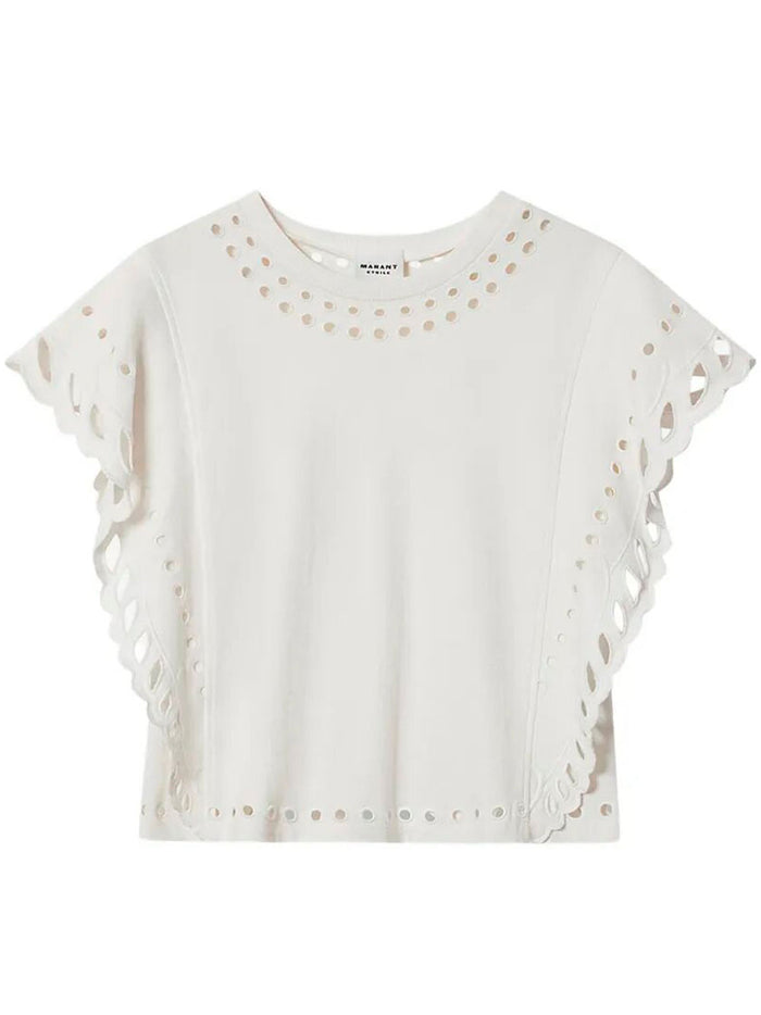 Isabel Marant Etoile Top Sm Odyle Embroidered Circles