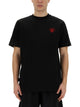 Family First T-Shirt With Heart Embroidery