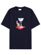 Drôle De Monsieur Blue Cotton T-Shirt
