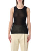 Soeur Soeur Isis Sleeveless Sheer Cotton Top