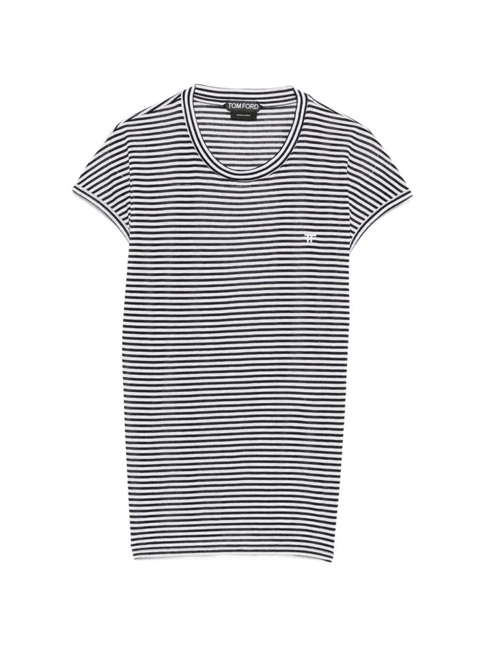 Tom Ford Striped Viscose T-Shirt