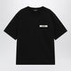 Jacquemus Black T-Shirt With Gros Grain Logo