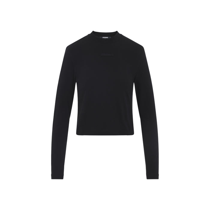 Jacquemus Black The Gros Grain Cotton T-Shirt