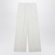 The Frankie Shop Brickell White Wool-Blend Trousers