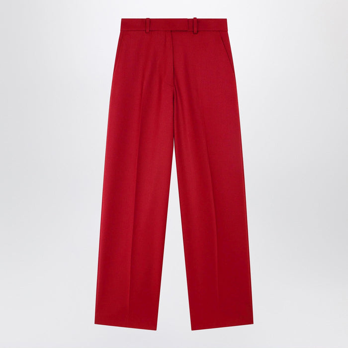 The Frankie Shop Red Brickell Satin Trousers
