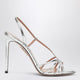 Aquazzura Talk To Me Sandal 105 Silver