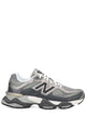 New Balance Black Synthetic Leather Mesh Sneakers