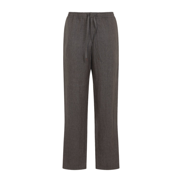 Canali Brown Linen Pants