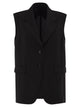 Maxmara Studio Mstquasar - Single-Breasted Virgin Wool Tailored Waistcoat