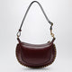 Isabel Marant Oskan Moon Shoulder Bag In Calfskin Burgundy