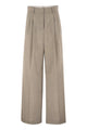 Weekend Max Mara Wkdovvio - Pure Virgin Wool Wide-Leg Trousers