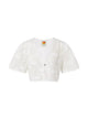 Farm Rio Blouse With Embroidered Details