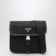 Prada Shoulder Bag In Renylon And Black Saffiano