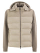 Moorer Allori-Lsm - Hybrid Wool And Cashmere Bomber Jacket With Padded Panels