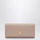 Prada Saffiano Wallet In Powder Pink And Gold