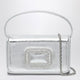 Roger Vivier Silver Leather Micro Pilgrim Bag