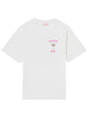 Mc2 Saint Barth White Emilie T-Shirt With Bollicine Queen Embroidery And Rhinestones