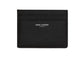 Saint Laurent Black Textured Leather Card Holder