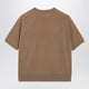 Moncler Beige Wool Sweater With Logo Patch