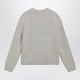 Mm6 Maison Margiela Sweater With Calligraphic Print In Grey Melange