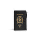 Balenciaga Black Leather Passport Holder And Wallet